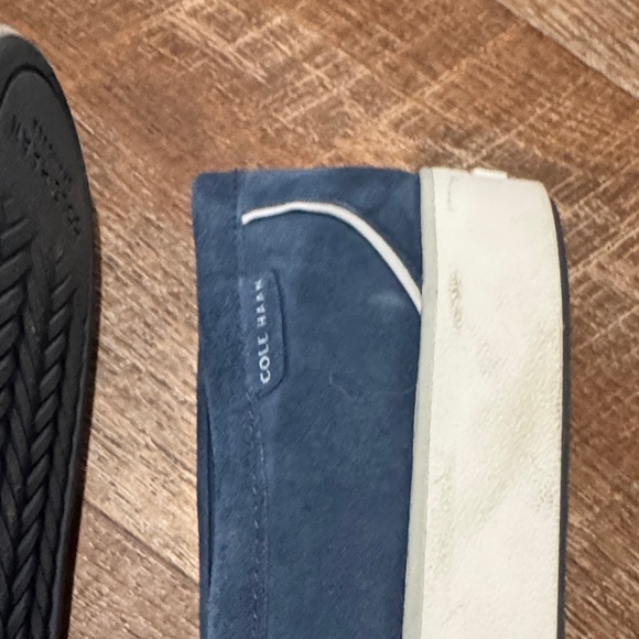 Cole Haan Navy Suede Women's Loafers - Picture 3 of 6